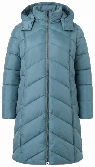 Ulla Popken 851842 Płaszcz pikowany Khaki - Płaszcze - Płaszcze damskie w dużych rozmiarach