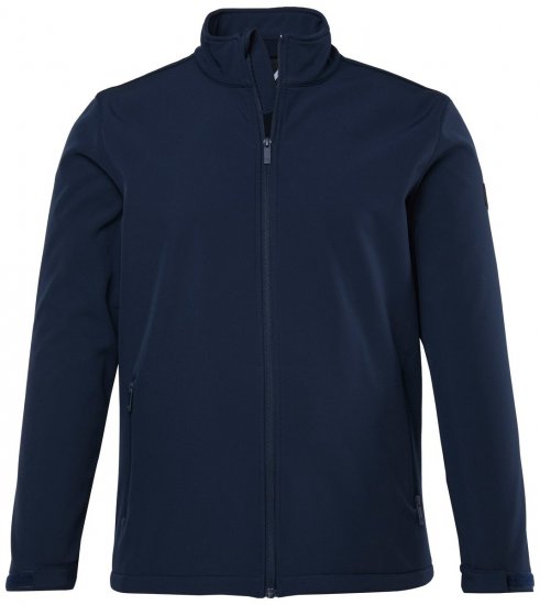 Men+ 868 Kurtka softshell z podszewką z polaru Granatowa - Kurtki Męskie Duże Rozmiary - Kurtki Duże rozmiary 2XL-8XL