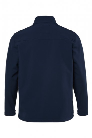 Men+ 868 Kurtka softshell z podszewką z polaru Granatowa - Kurtki Męskie Duże Rozmiary - Kurtki Duże rozmiary 2XL-8XL