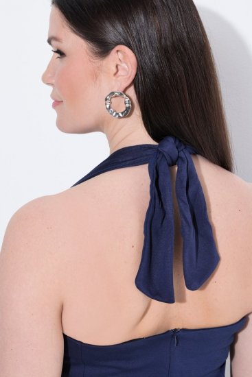 Ulla Popken 852680 Suknia wieczorowa Granatowa - Sukienki wieczorowe - Wieczorowe sukienki plus size