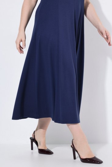Ulla Popken 852680 Suknia wieczorowa Granatowa - Sukienki wieczorowe - Wieczorowe sukienki plus size