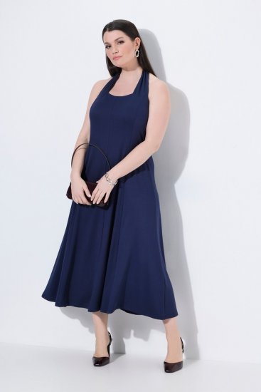 Ulla Popken 852680 Suknia wieczorowa Granatowa - Sukienki wieczorowe - Wieczorowe sukienki plus size