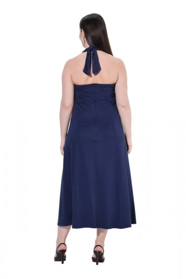 Ulla Popken 852680 Suknia wieczorowa Granatowa - Sukienki wieczorowe - Wieczorowe sukienki plus size