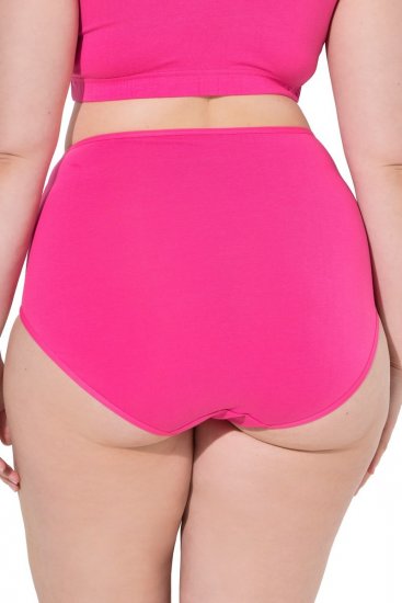 Ulla Popken 852761 Majtki w paski z wysokim stanem 5 szt. Petrolowa - Majtki - 
