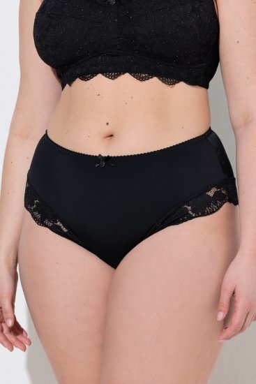 Ulla Popken 852930 Majtki Czarna - Majtki - 