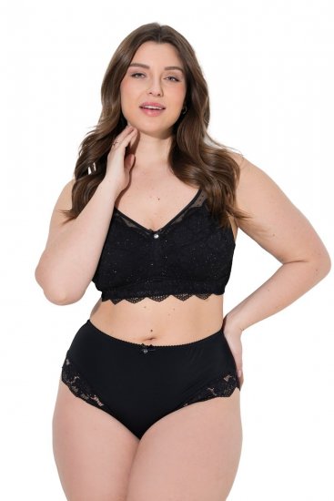 Ulla Popken 852930 Majtki Czarna - Majtki - 