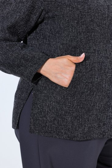 Ulla Popken 853477 Żakiet Oliwkowa - Kurtki - Kurtki dla kobiet w dużych rozmiarach