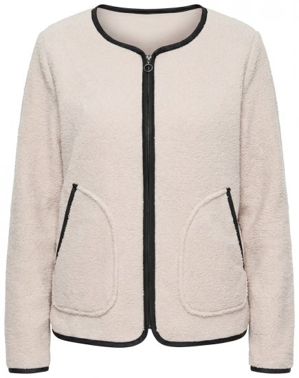 Ulla Popken 853685 Kurtka teddy Szampańska - Kurtki - Kurtki dla kobiet w dużych rozmiarach