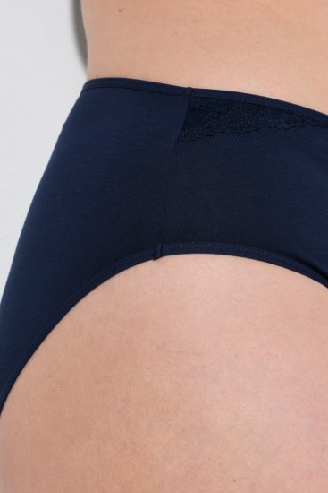 Ulla Popken 853698 Majtki z koronką 5 szt. Czarna - Majtki - 