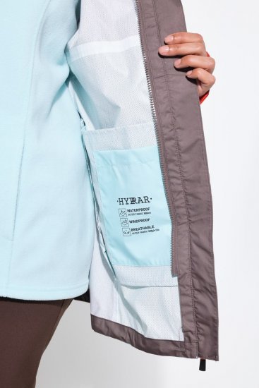 Ulla Popken 855313 Parka Taupe - Płaszcze - Płaszcze damskie w dużych rozmiarach