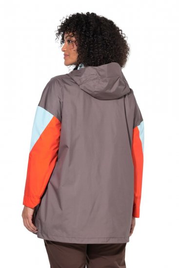 Ulla Popken 855313 Parka Taupe - Płaszcze - Płaszcze damskie w dużych rozmiarach