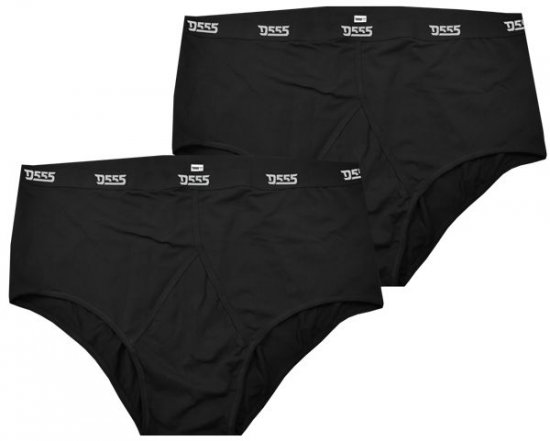 D555 Thompson Briefs Underwear 2-pack Black - Bielizna & stroje kąpielowe - Bielizna & Stroje kąpielowe 2XL-8XL