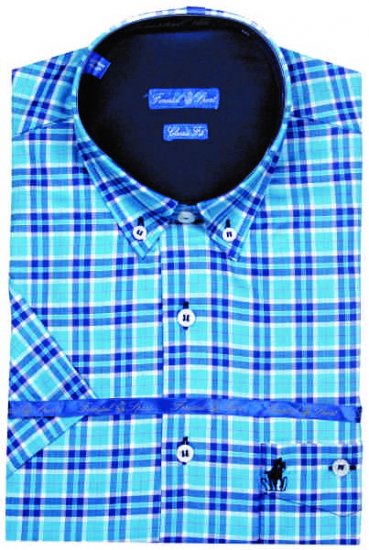 Forestal 901220E Check Shirt Blue - Koszule - Koszule 2XL-10XL