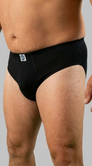 20 Nodi 974 Stretch Cotton Briefs with Internal Elastic Band and Low Rise Black - Bielizna & stroje kąpielowe - Bielizna & Stroje kąpielowe 2XL-8XL