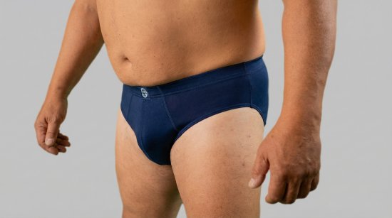 20 Nodi 974 Stretch Cotton Briefs with Internal Elastic Band and Low Rise Navy - Bielizna & stroje kąpielowe - Bielizna & Stroje kąpielowe 2XL-8XL