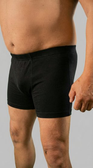 20 Nodi 978 Stretch Cotton Boxer with Internal Elastic Band Black - Bokserki - Bokserki 2XL-12XL