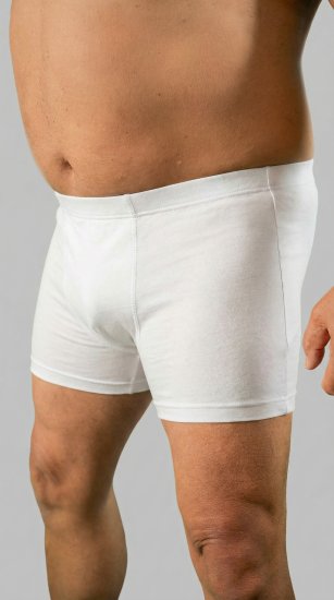 20 Nodi 978 Stretch Cotton Boxer with Internal Elastic Band White - Bokserki - Bokserki 2XL-12XL