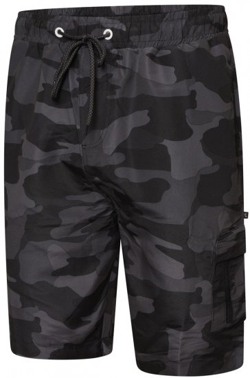 Kam Jeans 3010 camo print szorty kąpielowe ciemnoszare - Bielizna & stroje kąpielowe - Bielizna & Stroje kąpielowe 2XL-8XL