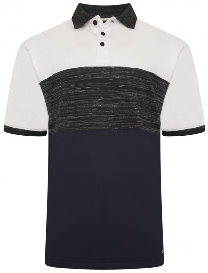 Kam Jeans 5484 Cut & Saw Inject Polo Shirt Charcoal - Koszulki polo - Koszulki Polo 2XL-8XL