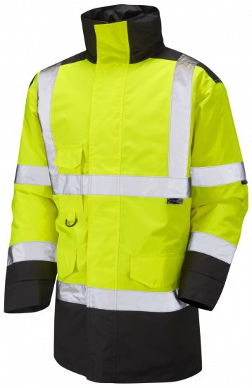 Leo Tawstock Warm Quilted Anorak Hi-Vis Yellow/Black - Odzież robocza - Odzież robocza 3XL-6XL