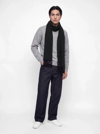 Jack & Jones Kelowna Szalik Czarna - Szaliki - 