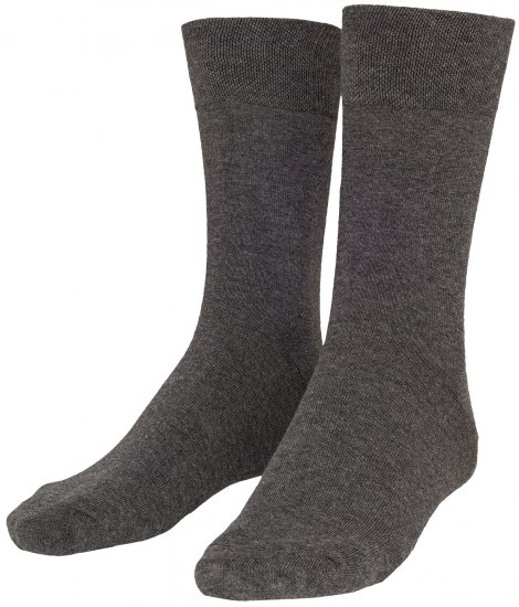Adamo Aaron Soft-socks Charcoal 3-pack - Bielizna & stroje kąpielowe - Bielizna & Stroje kąpielowe 2XL-8XL