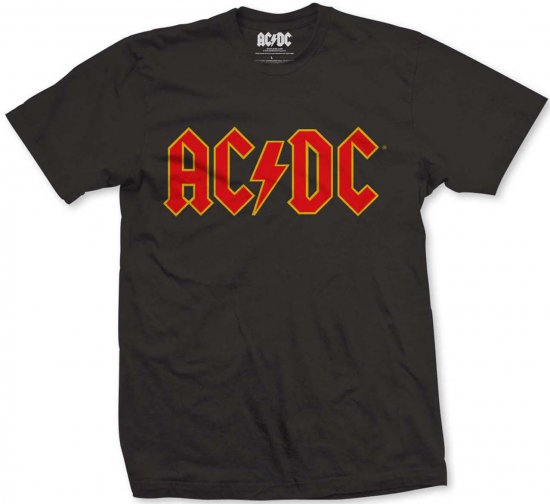 AC/DC Logo T-shirt Black - Koszulki - T-shirty meskie Duże Rozmiary - 2XL-14XL