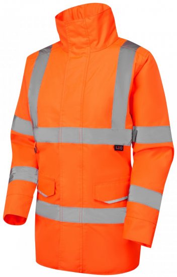 Leo Cheristow EcoViz 4K Women's Baffle Lined Anorak Hi-Vis Orange - Odzież robocza - 