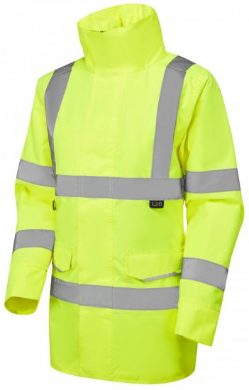 Leo Cheristow EcoViz 4K Women's Baffle Lined Anorak Hi-Vis Yellow - Odzież robocza - 