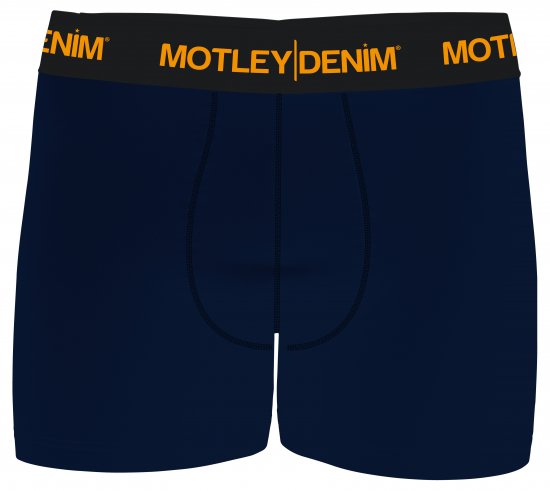 Motley Denim Amsterdam Boxershorts Navy 2-pack - Bielizna & stroje kąpielowe - Bielizna & Stroje kąpielowe 2XL-8XL
