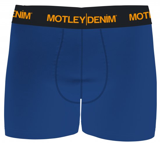 Motley Denim Amsterdam Boxershorts Royal Blue 2-pack - Bielizna & stroje kąpielowe - Bielizna & Stroje kąpielowe 2XL-8XL