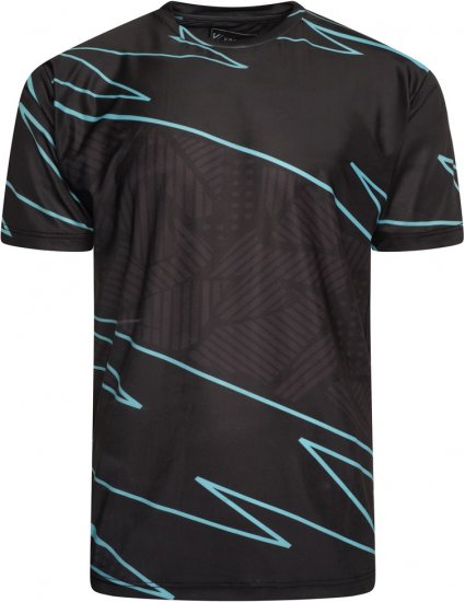 Kam Jeans AP002 Active Performance Marl Tee Black - Koszulki - T-shirty meskie Duże Rozmiary - 2XL-14XL