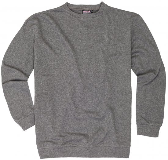 Adamo Athen Crew neck Sweatshirt Grey - Bluzy & bluzy z kapturem - Bluzy & Bluzy z kapturem 2XL-12XL