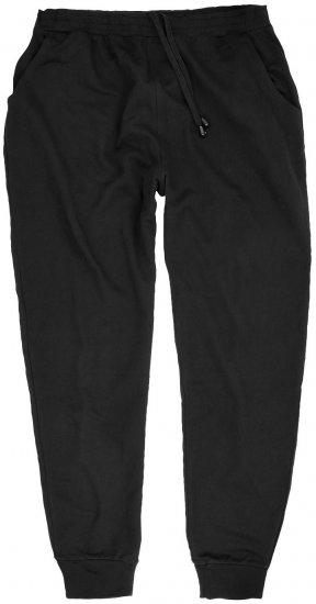 Adamo Athen Sweatpants with Cuffs Black - Dresy & spodenki dresowe - Dresy & Spodnie Dresowe 2XL-12XL