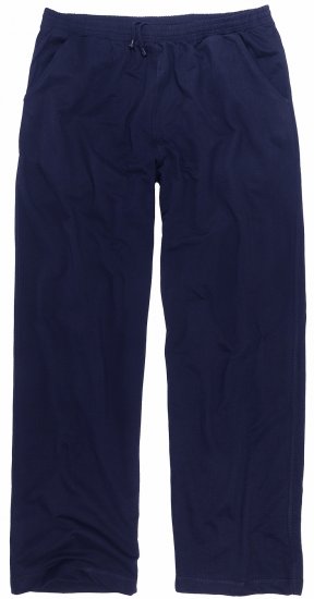 Adamo Athen Sweatpants with Open Hem Navy - Dresy & spodenki dresowe - Dresy & Spodnie Dresowe 2XL-12XL