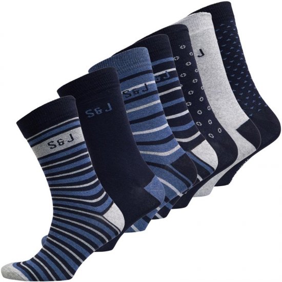 Smith & Jones Benji 7-pack Socks - Bielizna & stroje kąpielowe - Bielizna & Stroje kąpielowe 2XL-8XL
