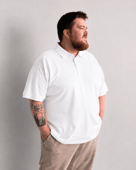 Motley Denim Bratislava Polo White - Koszulki polo - Koszulki Polo 2XL-8XL
