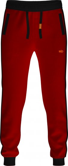 Motley Denim Bremen Sweatpants Red/Black - Dresy & spodenki dresowe - Dresy & Spodnie Dresowe 2XL-12XL