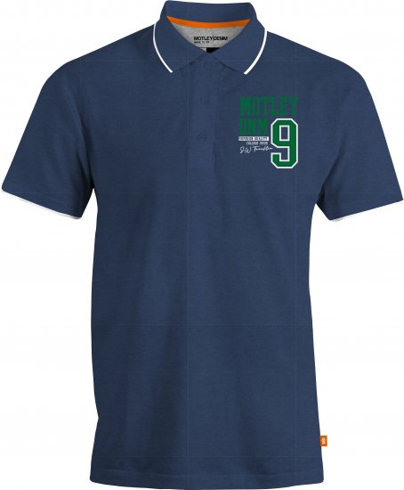 Motley Denim Brighton Polo Dark Indigo - Koszulki polo - Koszulki Polo 2XL-8XL