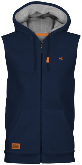 Motley Denim Brussels Sleeveless Hoodie Navy - Bluzy & bluzy z kapturem - Bluzy & Bluzy z kapturem 2XL-12XL