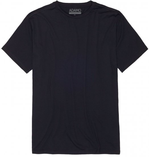 Adamo Bud Regular fit Heavy weight T-shirt Navy - Koszulki - T-shirty meskie Duże Rozmiary - 2XL-14XL