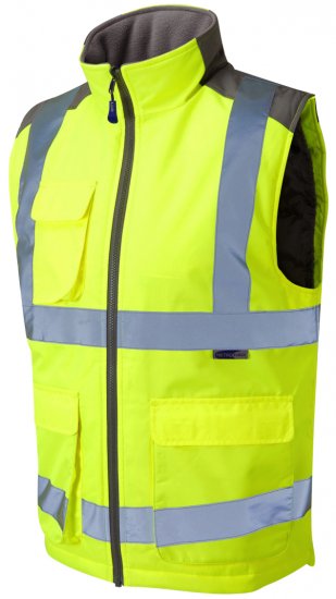 Leo Torrington Bodywarmer Yellow - Odzież robocza - Odzież robocza 3XL-6XL