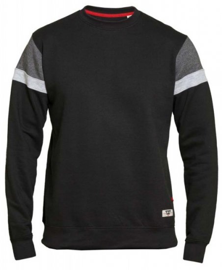 D555 Clermont Sweatshirt Black - Bluzy & bluzy z kapturem - Bluzy & Bluzy z kapturem 2XL-12XL