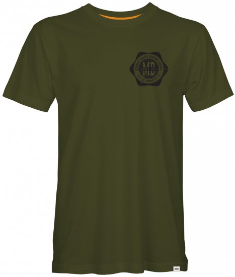 Motley Denim Coventry T-shirt Dark Khaki - Koszulki - T-shirty meskie Duże Rozmiary - 2XL-14XL