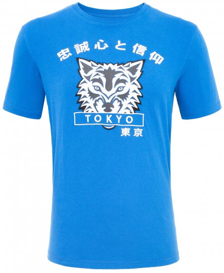 Loyalty & Faith Cracker T-shirt Blue - Koszulki - T-shirty meskie Duże Rozmiary - 2XL-14XL