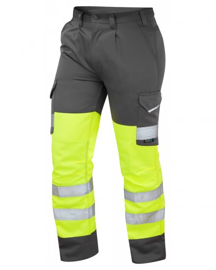 Leo Bideford Cargo Pants Hi-Vis Yellow/Grey - Odzież robocza - Odzież robocza 3XL-6XL