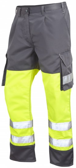 Leo Bideford Cargo Pants Hi-Vis Yellow/Grey - Odzież robocza - Odzież robocza 3XL-6XL