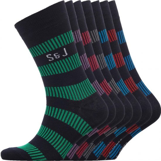 Smith & Jones Dasher 7-pack Socks - Bielizna & stroje kąpielowe - Bielizna & Stroje kąpielowe 2XL-8XL