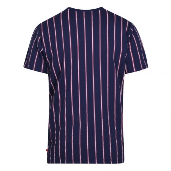 D555 Davis T-shirt Navy - Koszulki - T-shirty meskie Duże Rozmiary - 2XL-14XL