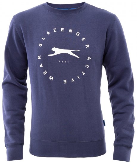 Slazenger Dean Sweatshirt Navy - Bluzy & bluzy z kapturem - Bluzy & Bluzy z kapturem 2XL-12XL